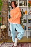 Terry B Relaxed Tapered Jogger Turquoise